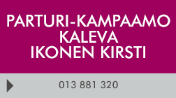 Parturi-Kampaamo Kaleva Kirsti Ikonen logo